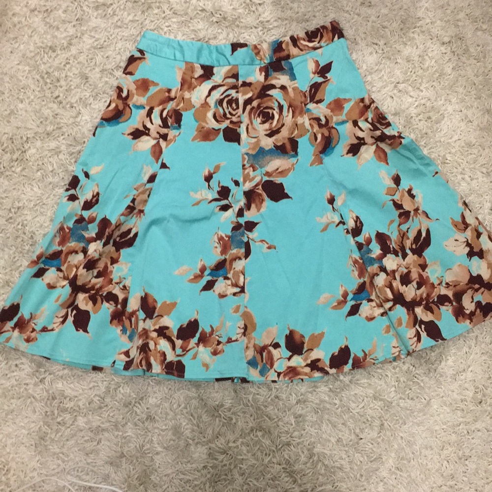 George floral a-line skirt